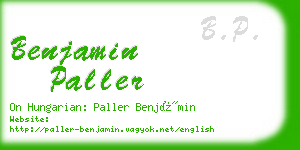 benjamin paller business card